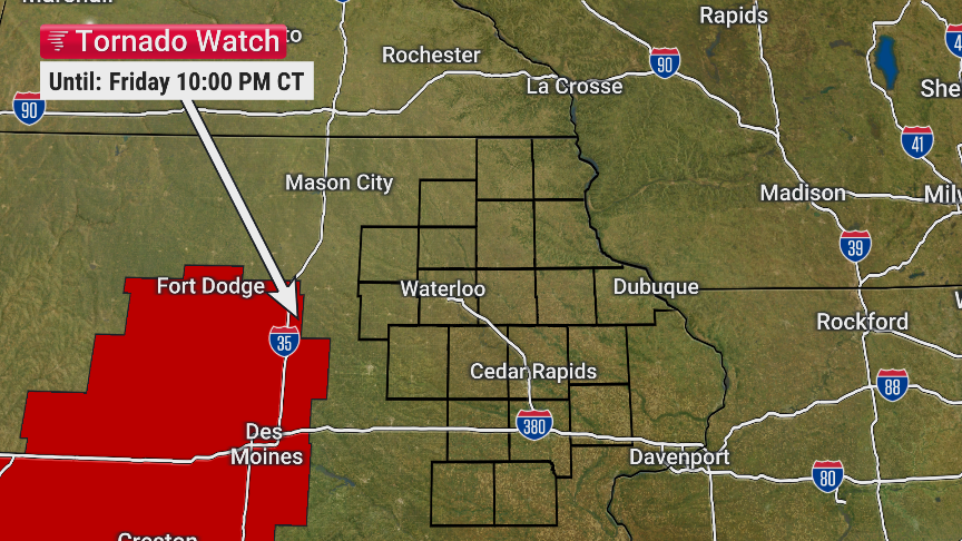 Severe Storms, Tornado Threat Target Eastern Iowa Tonight | Forecast ...