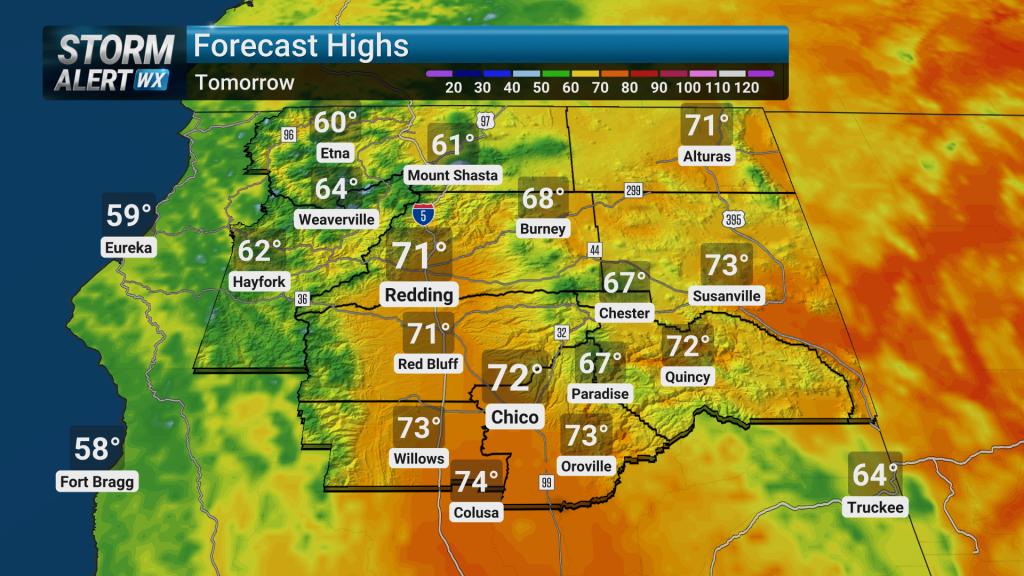 Cooler temperatures settle in Monday across Northern California ...